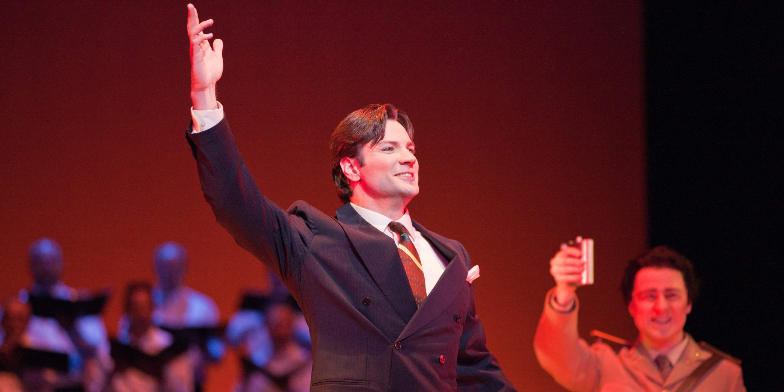 Bass-baritone Ryan Kuster strikes a triumphant pose as he sings the Toreador song from Carmen