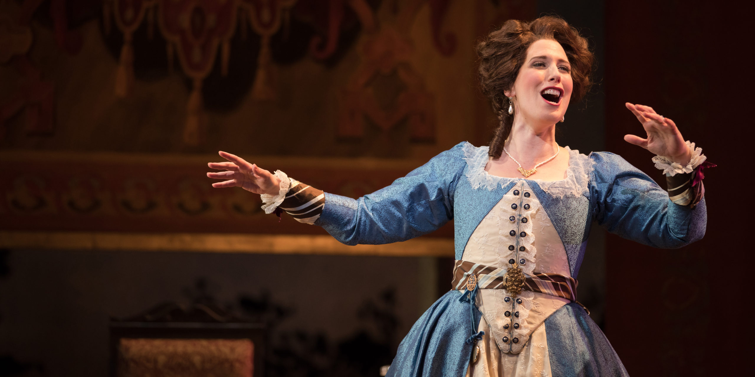 Soprano Ellie Dehn performs an aria from Opera Colorado's 2019 production of The Marriage of Figaro. Photo: Opera Colorado/Matthew Staver