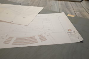 Blueprints for the set of Opera Colorado's 2016 production of The Scarlet Letter. Photo: Opera Colorado/Matthew Staver