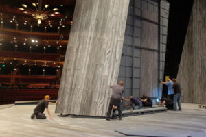 Construction of the set for The Scarlet Letter at the Ellie Caulkins Opera House. Photo: Opera Colorado/Matthew Staver