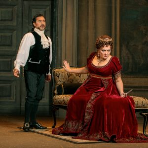 Baritone Luis Ledesma and soprano Melissa Citro star in Opera Colorado 2021 production of Puccini's Tosca.