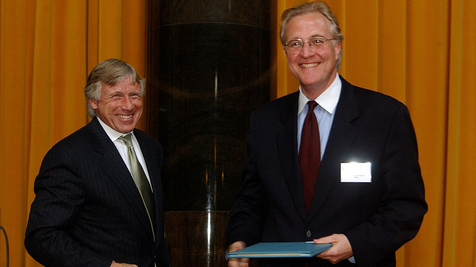 Paul Moravec receiving his Pulitzer Prize