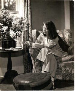 Edna St. Vincent Millay in her Rockland home.