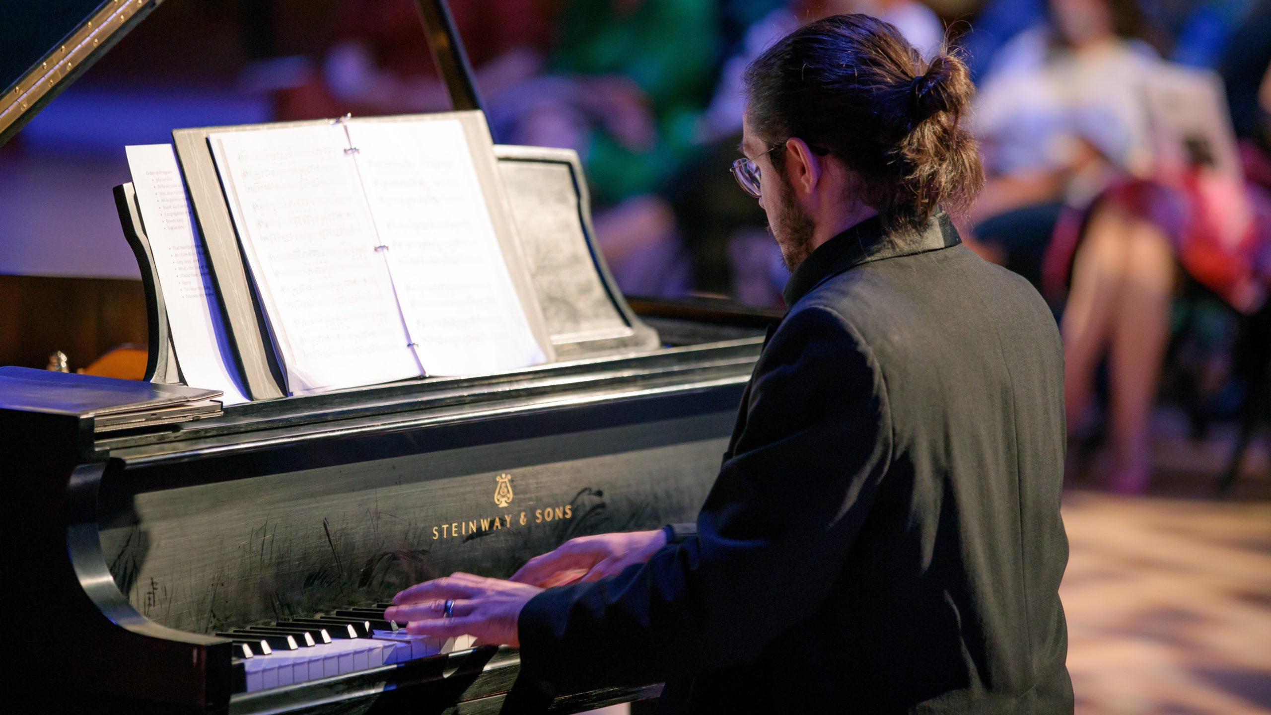 Oleg Bellini at the piano