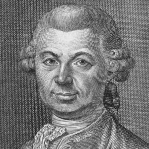 Black and white drawing of Carlo Gozzi (1720 – 1806)